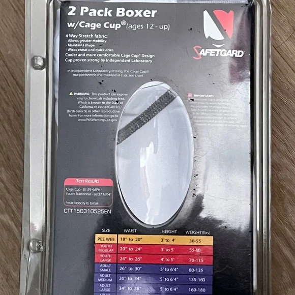 SAFETGUARD Elite Performance Cage Cup. NWT - Picture 4 of 6